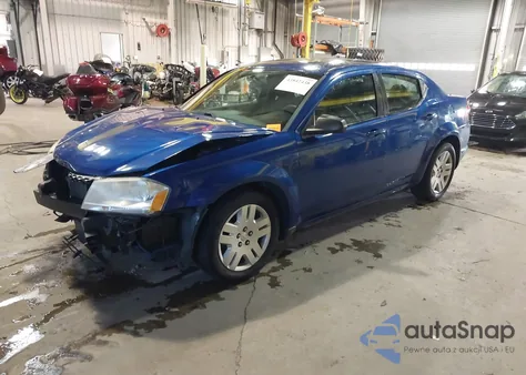 2013 Dodge Avenger Se z USA, uszkodzony, nr VIN 1C3CDZAB7DN753981